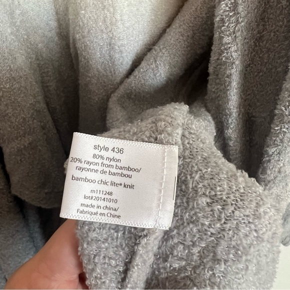 Barefoot Dreams Bamboo Chic Lite Calypso Knit Cardigan Wrap Sweater Ombre - Picture 8 of 8